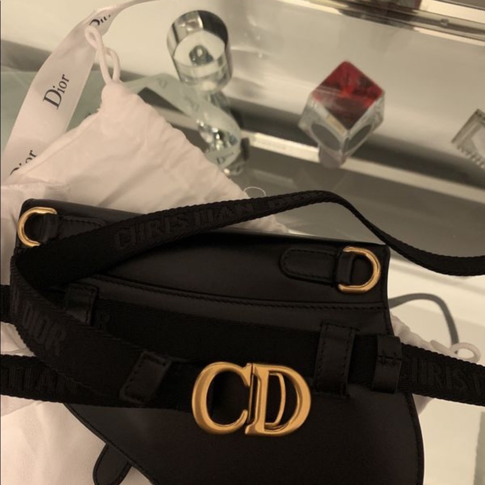 Dior belt saddle bag
